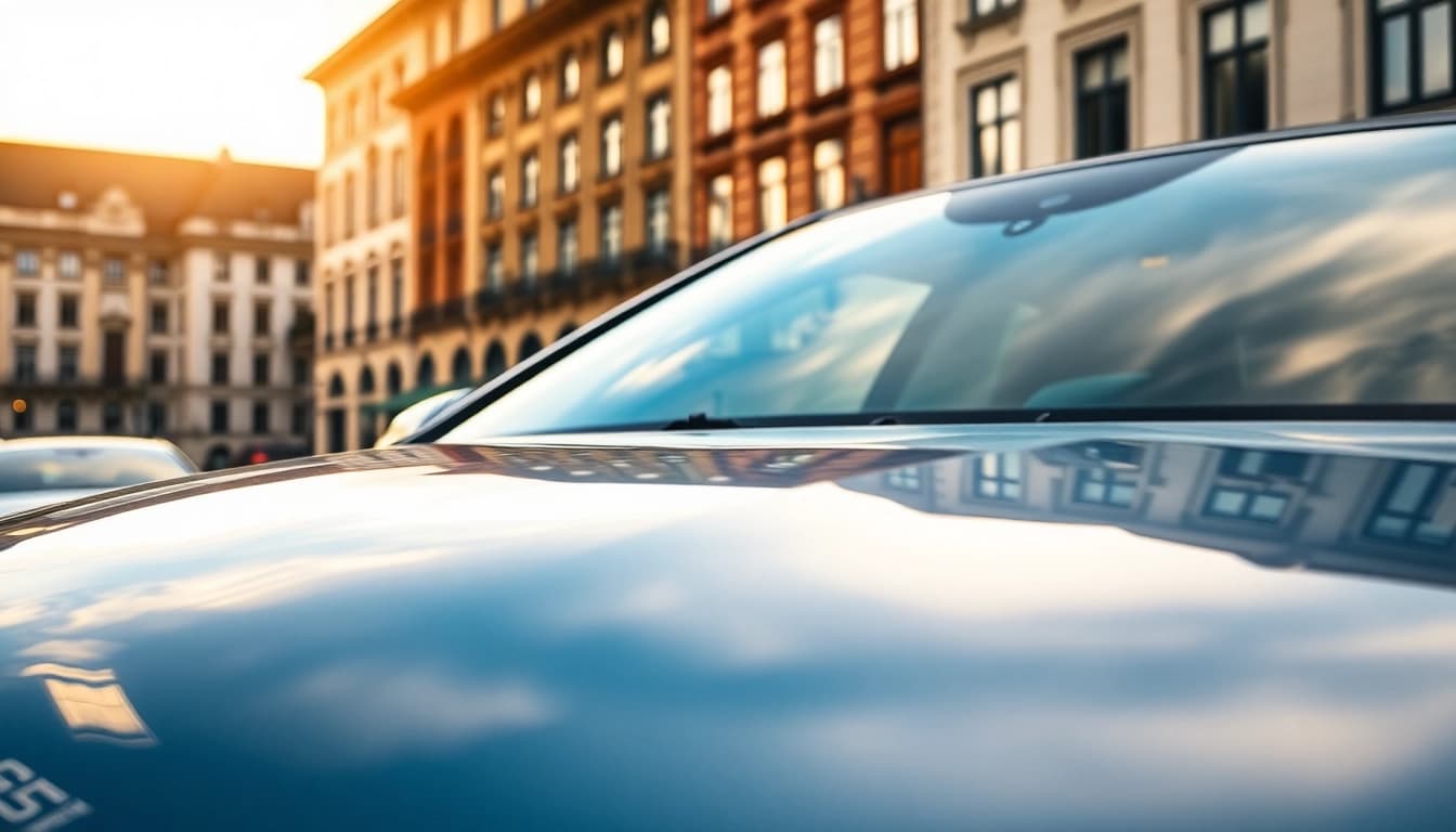 Selbstheilende Folie München schützt das Auto vor Kratzern und Steinschlägen in der Altstadt von München.