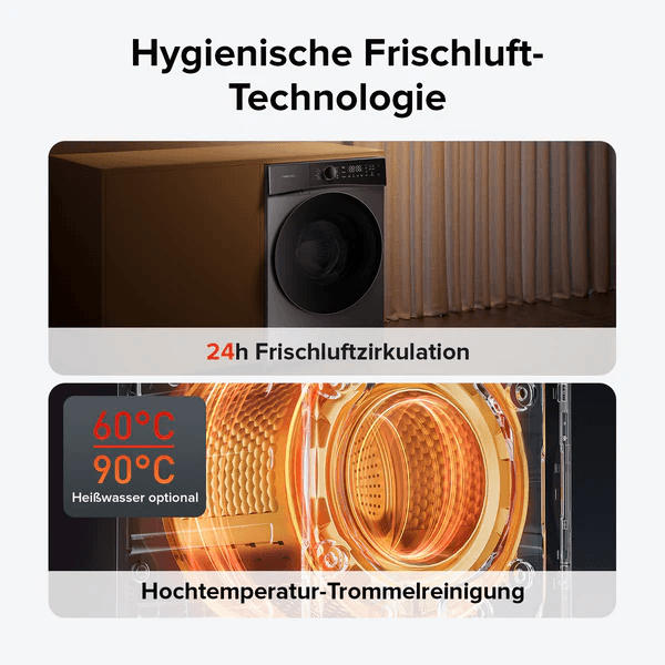 Waschmaschine mit Trommelreinigung im Seniorenalltag: Einfach, hygienisch und bequem