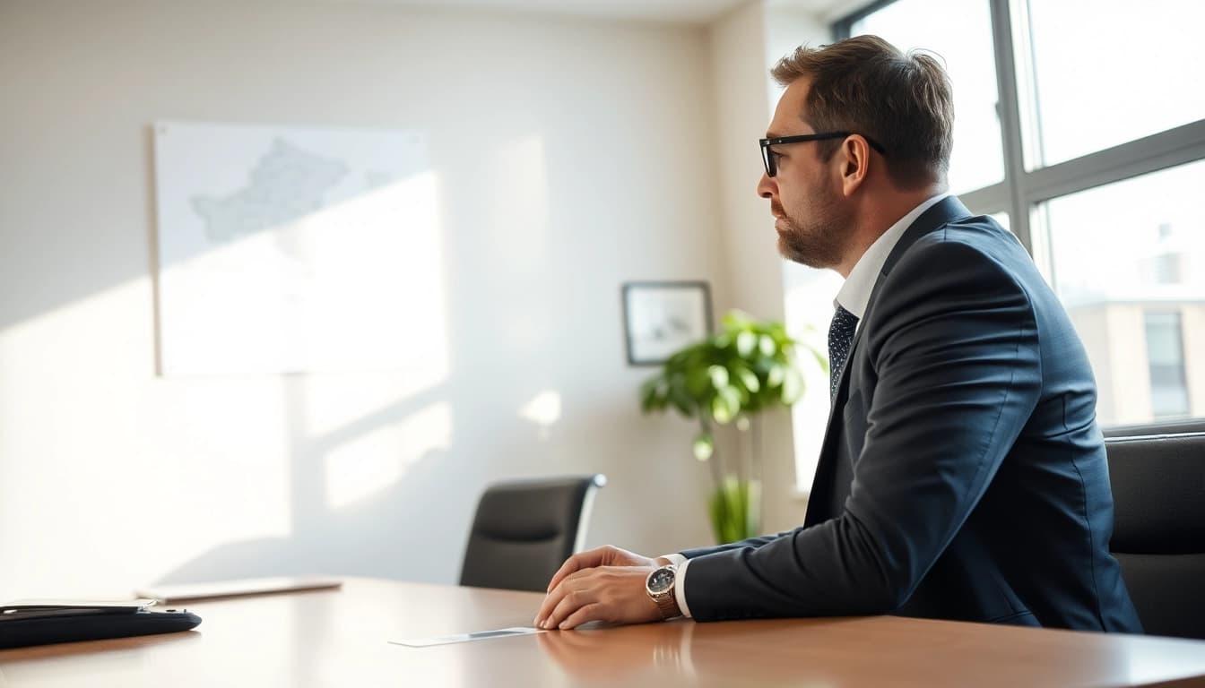 Headhunter Erfurt berät Kunden in einem eleganten Büro.