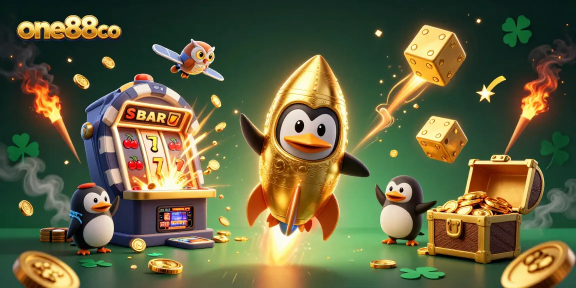 Experience the thrill of one88co with a colorful casino-themed illustration featuring dynamic characters.