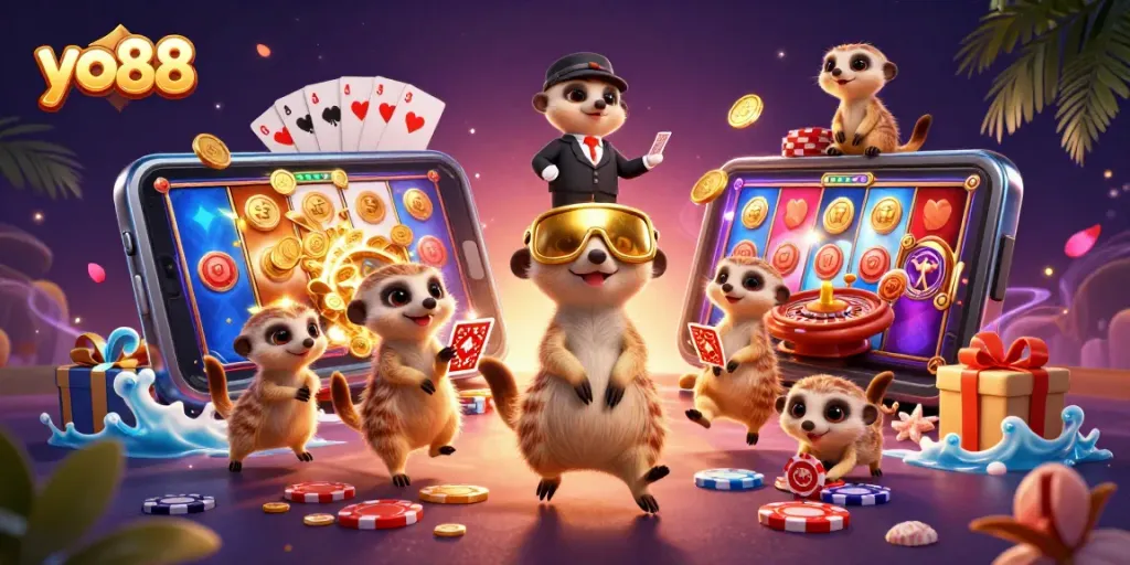 yo88 meerkats operate an exciting casino with dynamic game elements spilling across the scene.