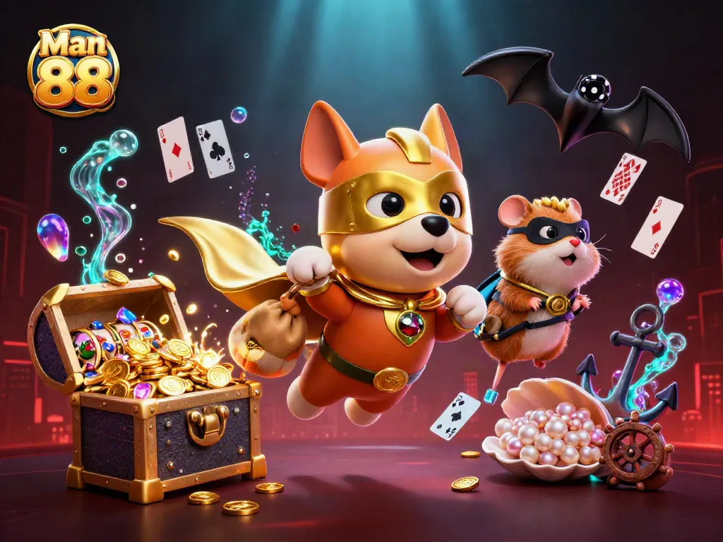 Experience the thrill of Man 88 and its exciting betting features with this vibrant illustration