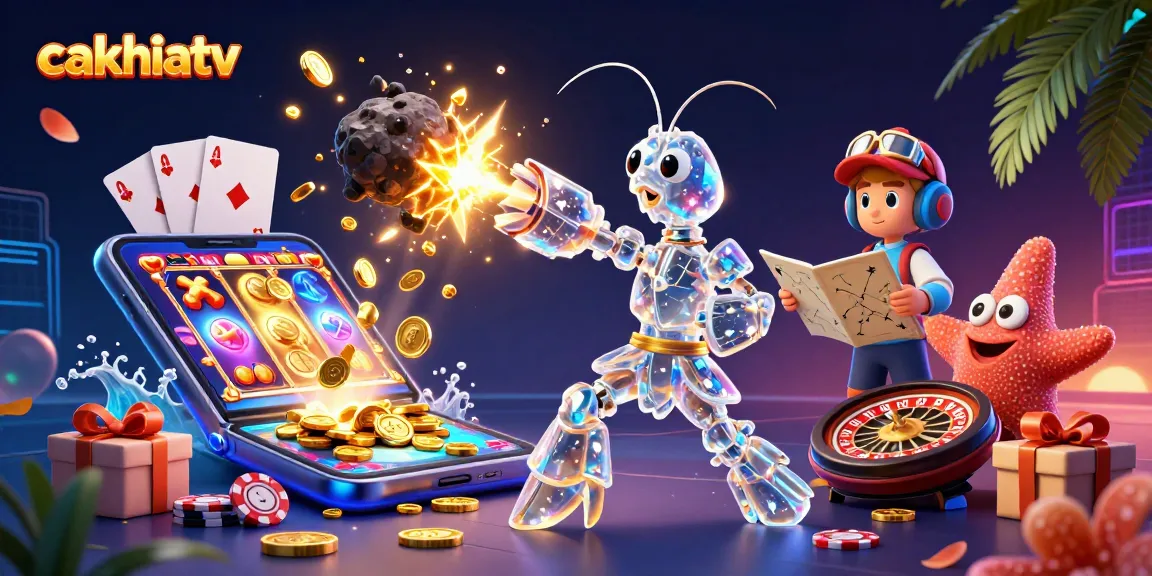 Cakhiatv invites players to experience thrilling slots with vibrant visuals and golden coins