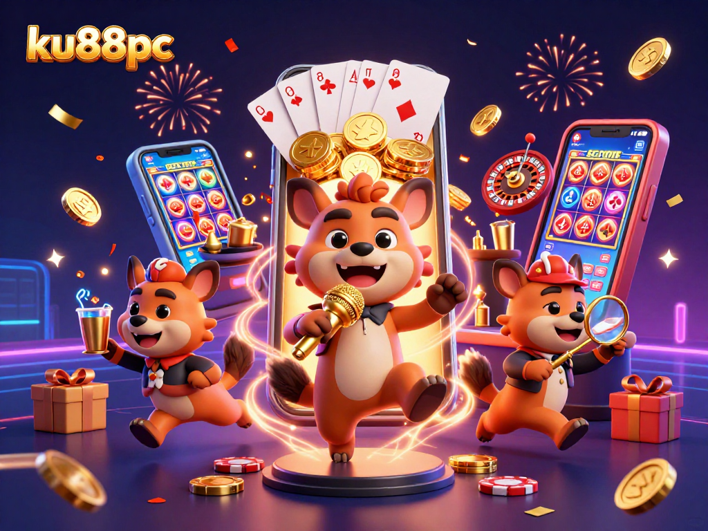 Experience the excitement at ku88pc with hyenas enjoying a vibrant comedy casino club scene.