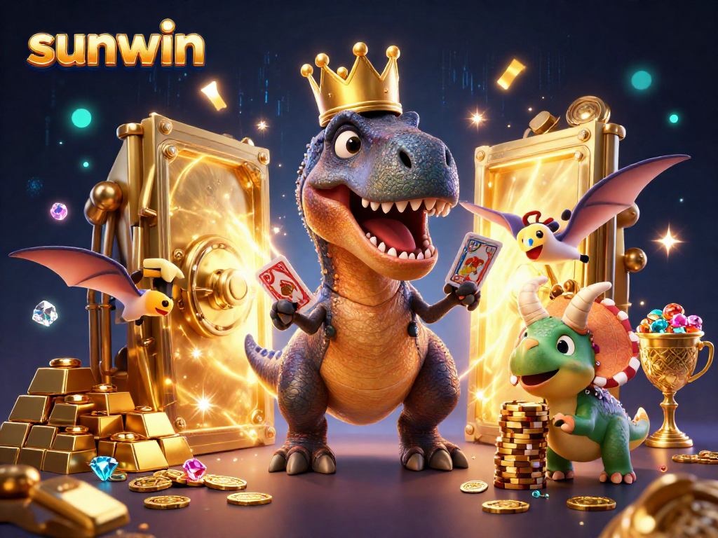 Experience thrilling gameplay at Sunwin with jackpot slots, vibrant characters, and immersive casino elements.