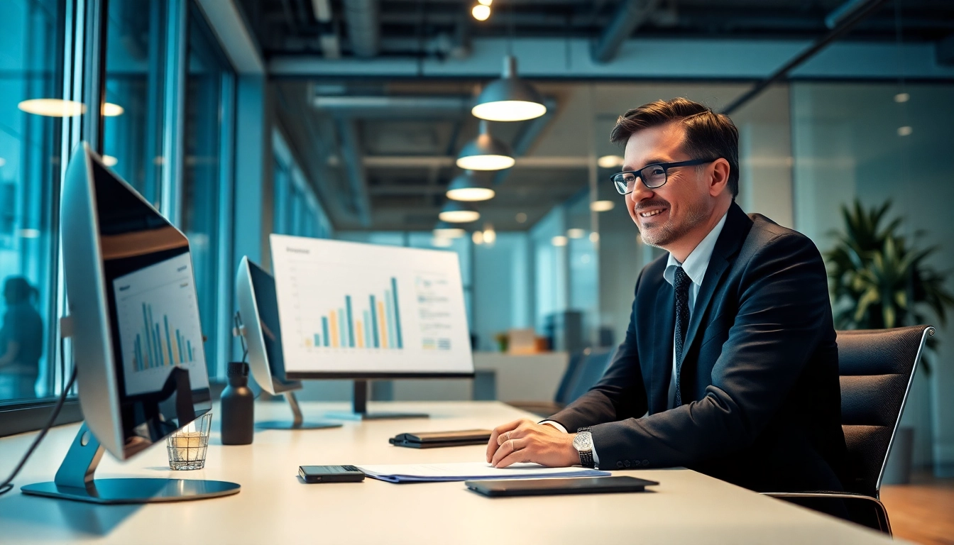 Unternehmensberatung: Ein Unternehmensberater, der den Kunden bei strategischen Entscheidungen unterstützt.