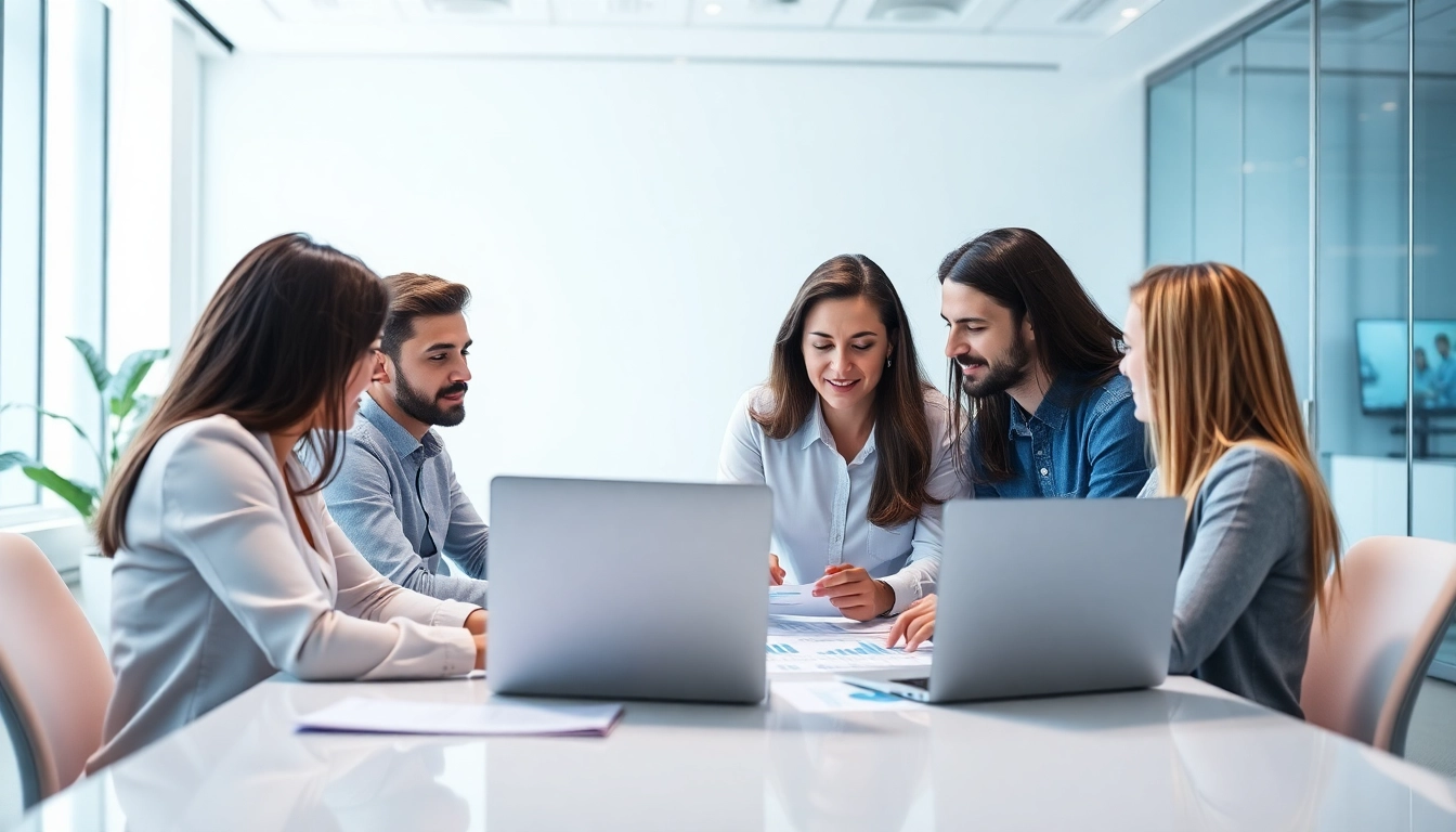 Team at SEO.my discussing strategies for enhancing digital marketing effectiveness.