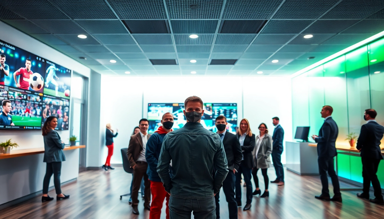 Erlebe die besten Wettanbieter ohne Lizenz in einem modernen und einladenden Wettbüro, das Vertrauen und Seriosität ausstrahlt.