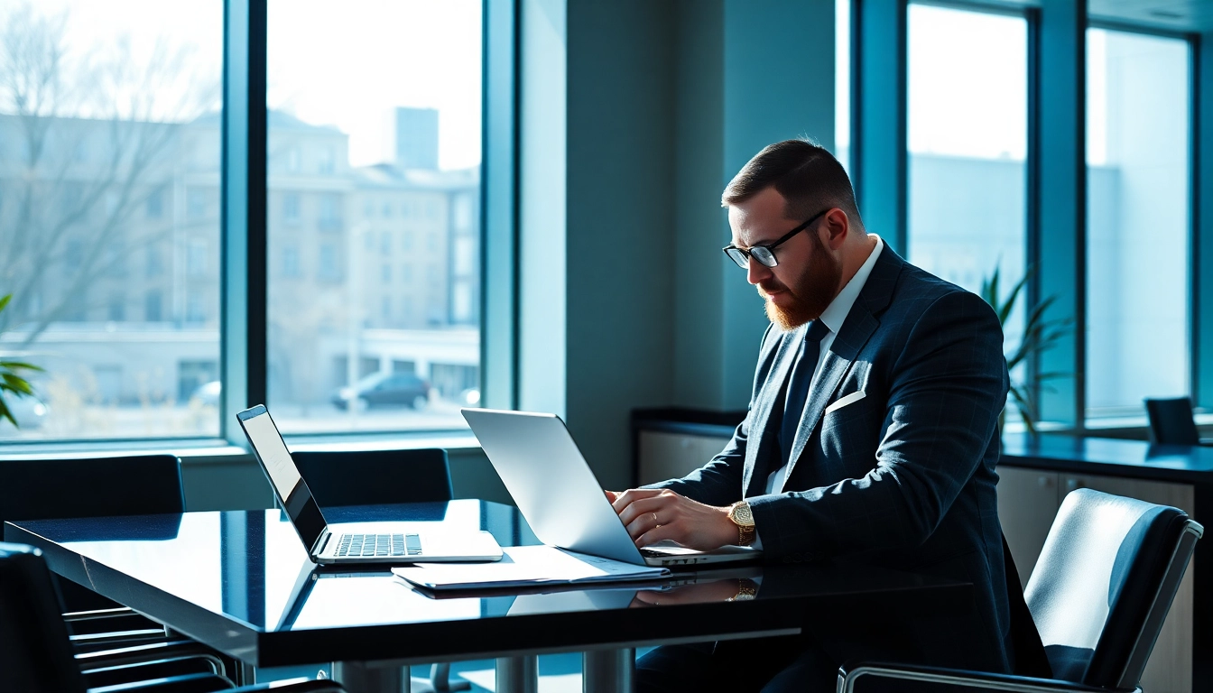 Headhunter Essen berät erfolgreich Klienten in einem modernen Büro.