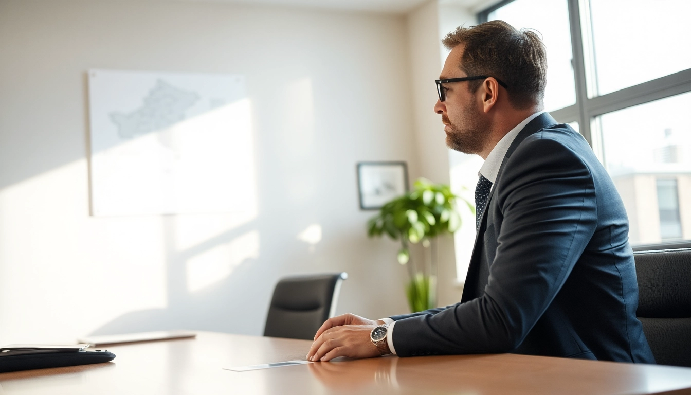 Headhunter Erfurt berät Kunden in einem eleganten Büro.