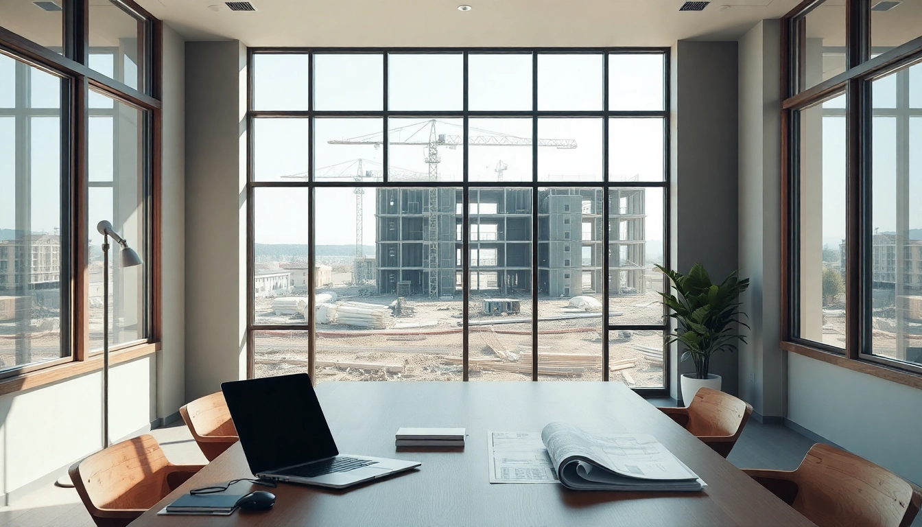 Headhunter Baubranche in einem modernen Büro, das Professionalität und Kreativität vermittelt.