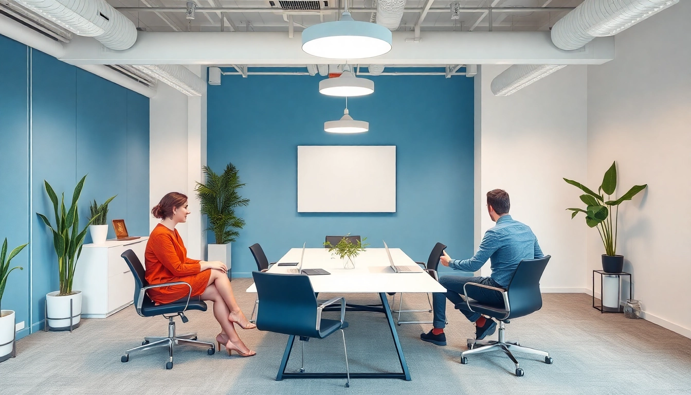 Headhunter Bielefeld im modernen Büro, wo Fachkräfte synergistisch arbeiten.