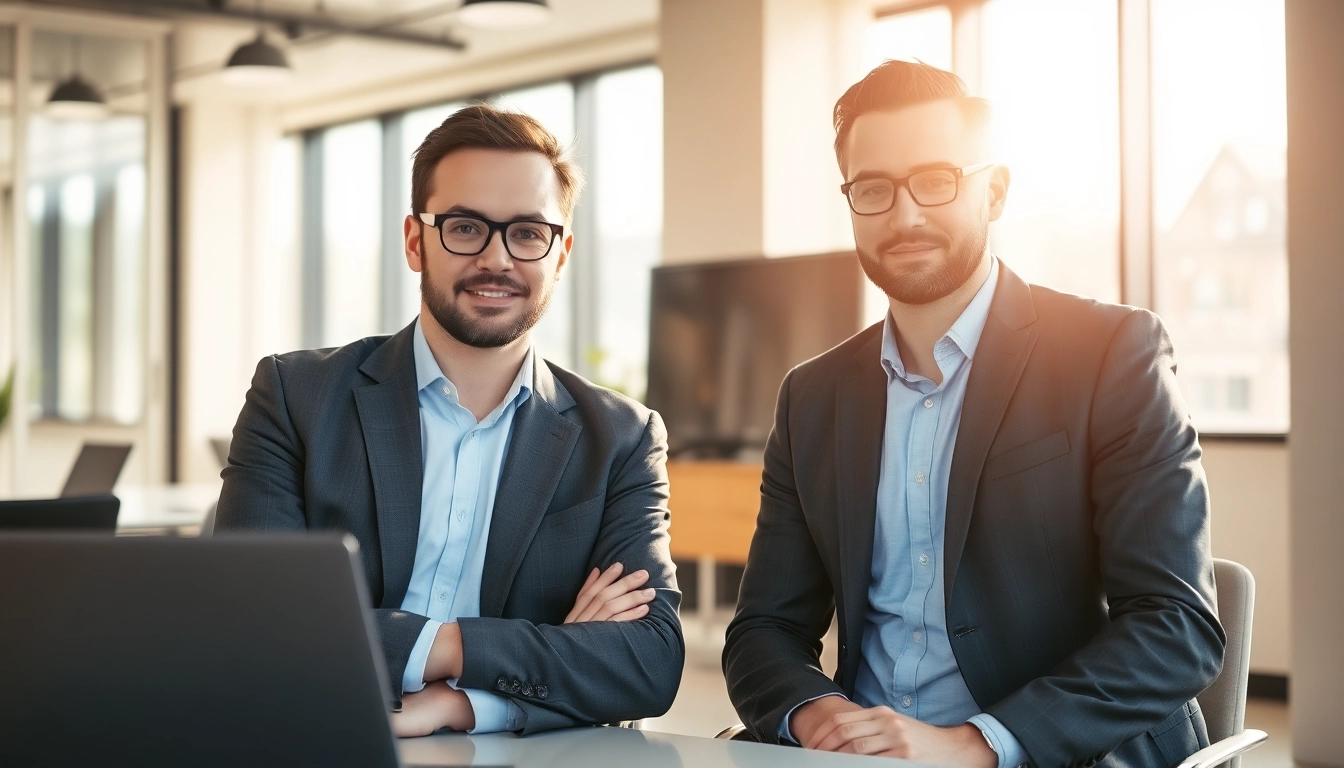 Professioneller Headhunter IT im Gespräch mit einem IT-Kandidaten in einem modernen Büro.