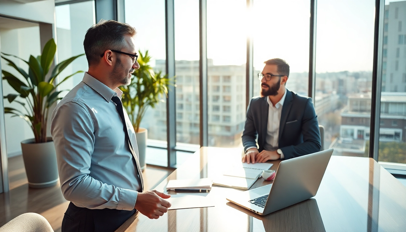 Erfahrene Headhunter Gastronomie stehen bereit zur Beratung im eleganten Büro.