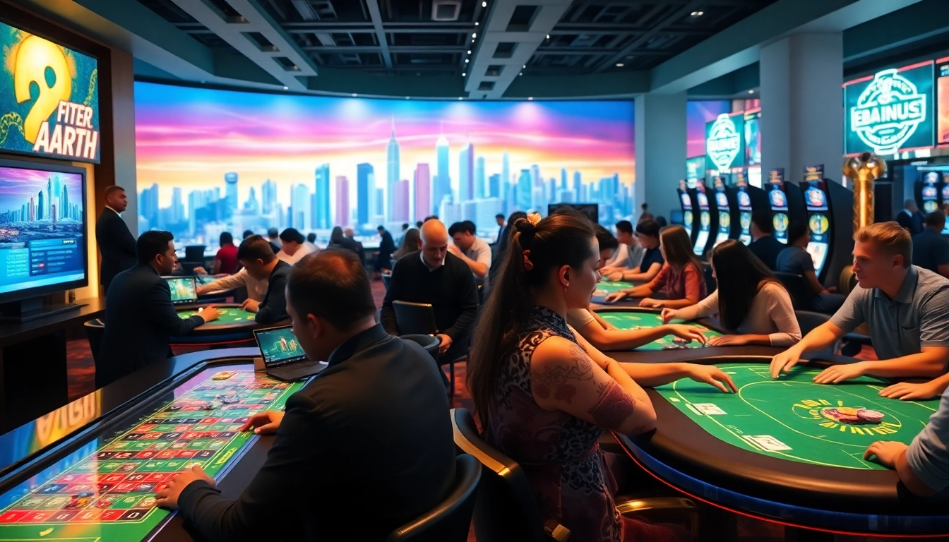 Az online kaszinó világának bemutatása izgalmas, modern környezetben, aktív játékosokkal.