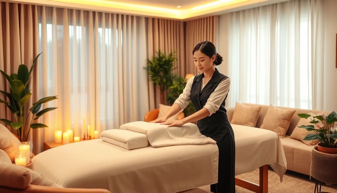 아늑한 거실에서 평택출장마사지를 즐기며 휴식과 전문 서비스를 선보이는 모습